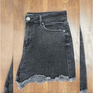 Loft black jean shorts.